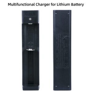 18650 Battery Charger, Suitable for Lithium Battery 18650 20700 10440 14500 18500 16340 17500 Battery Charger, USB Single Slot li-ion Rechargeable Battery Charger (Battery not Included)