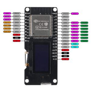 AITIAO 2PCS 0.96" OLED ESP-WROOM-32 ESP32 Display 2.4GHz WiFi Bluetooth Dual Mode Development Board Display for Wemos D1 AP STA