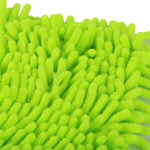 Ellylian Microfiber Flat Mop Replacement Head, Wet And Dry Use, Professional Floor Mop For Hardwood Laminate Tile Vinyl Ceramic,Green