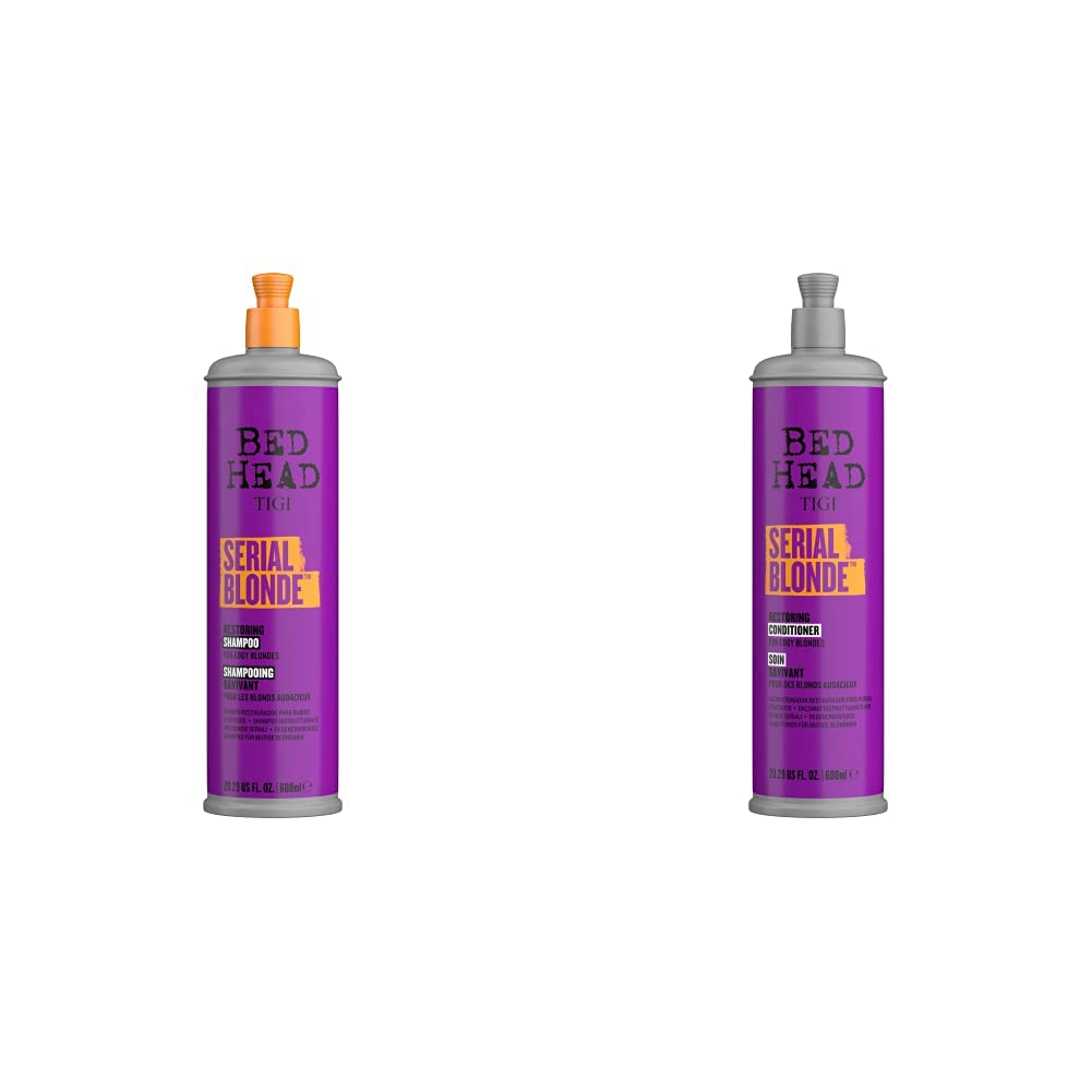 TIGI Bed Head Serial Blonde Shampoo & Conditioner for Damaged Blonde Hair 20.29 fl oz