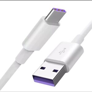 deal venture usb type c cable 6 feet – fast charging 3a usb-c2.0 to usb-a cable - 6-feet, white