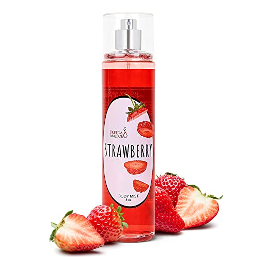 Luxurious Scented Strawberry Fragrance Body Mist A Sophisticated 8 oz Gift Stocking Stuffer Exquisitely Crafted for Women's Sublime Fragrance