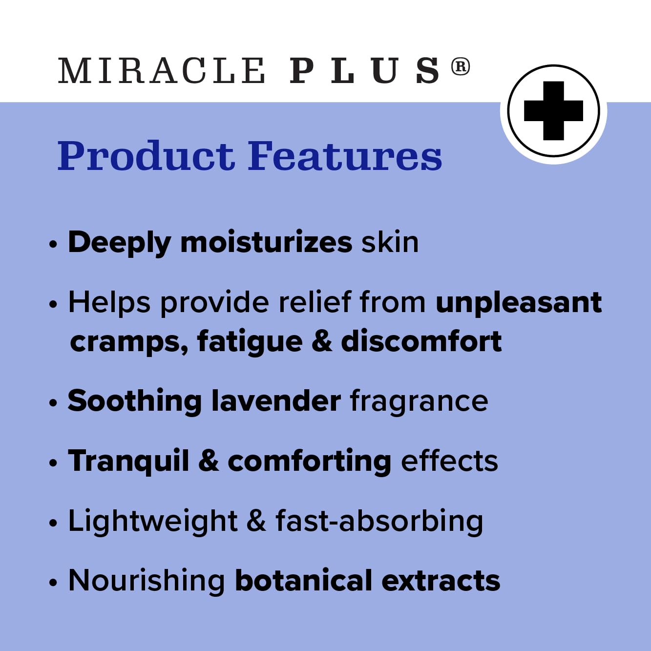 Miracle Plus Magnesium Cream For Leg Relief | Magnesium Lotion Calming Leg Cream Herbal Moisturizer Topical Body Butter Soothes + Calms Sensations, Itching, & Shaking, 8 Oz