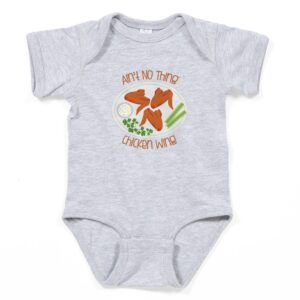 cafepress aint no chicken wing infant bodysuit baby romper dark heather gray