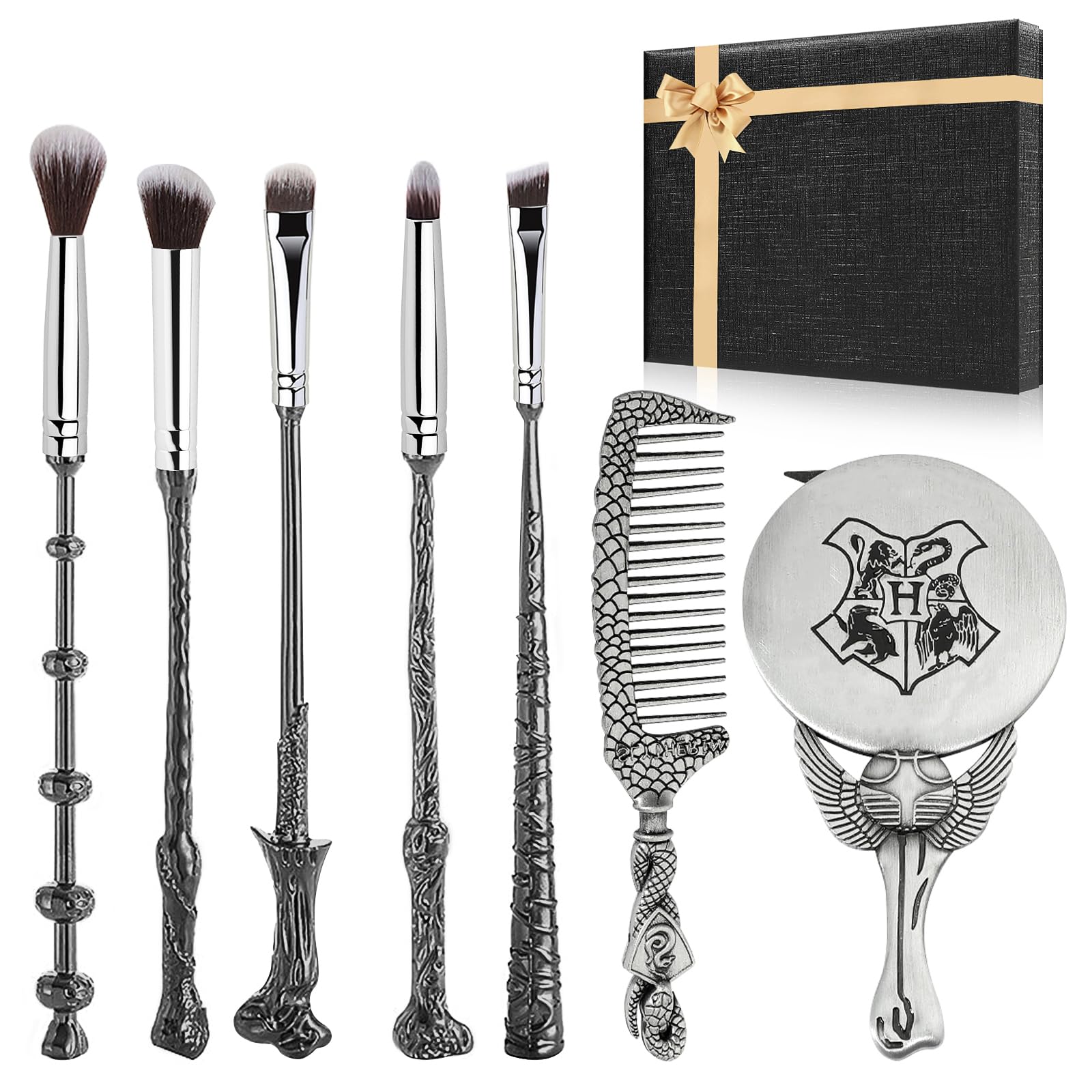 Wizard Wand Makeup Brushes, WeChip Make Up Brush Set for Women Girls, Birthday Gi-fts for Kids