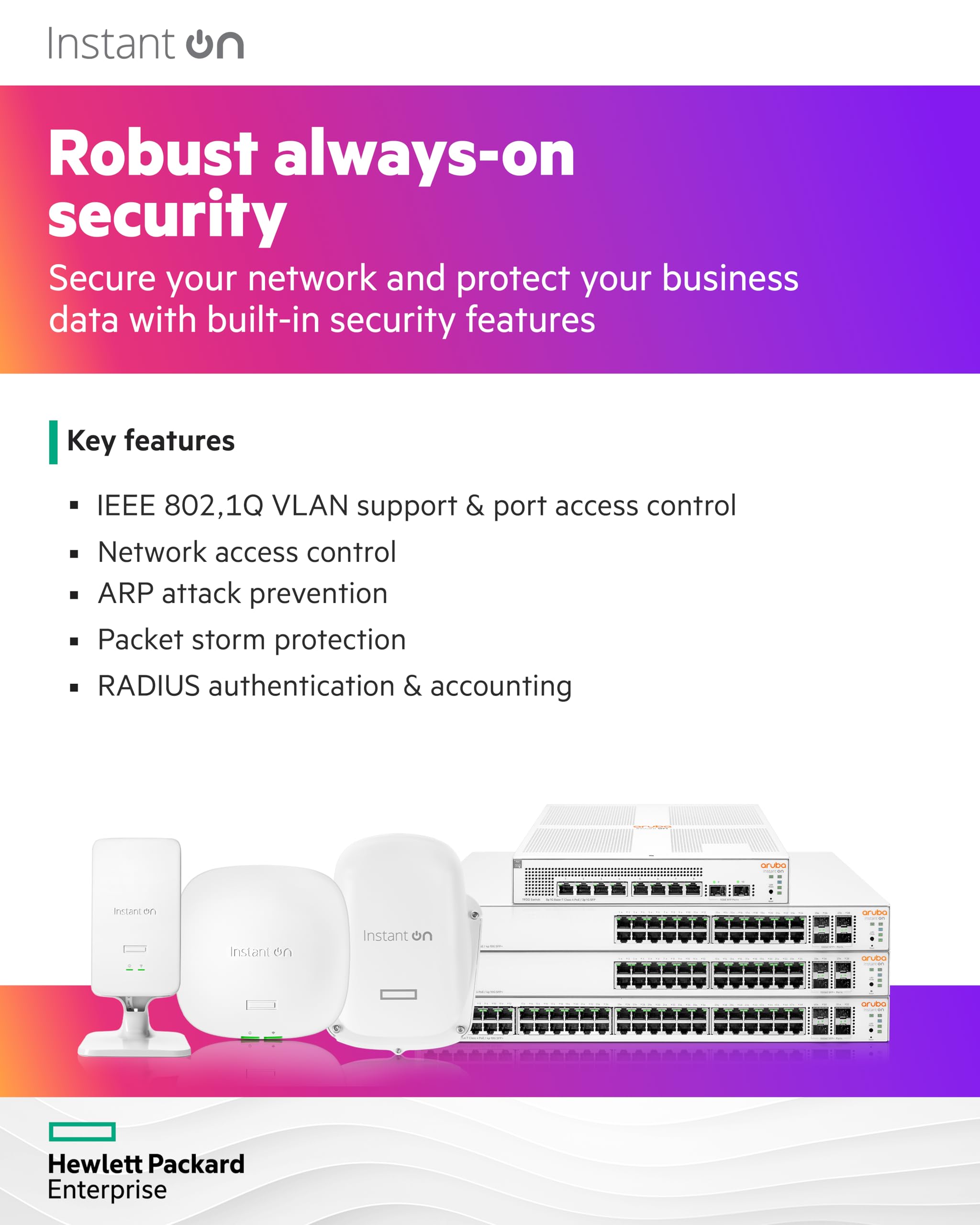 HPE Networking Instant On Switch Series 1930 48-Port Gb Smart-Managed Layer 2+ Ethernet Switch with PoE | 48x 1G | 4X SFP+ | 48x CL4 PoE 370W | US Cord (JL686B#ABA)