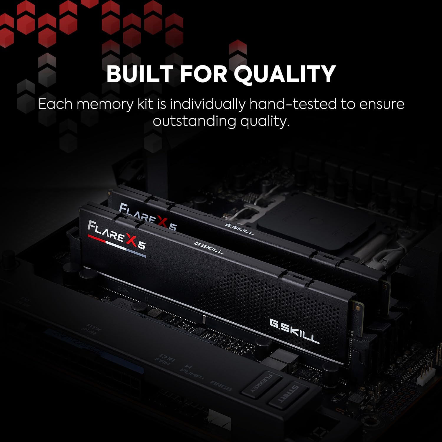 G.SKILL Flare X5 Series (AMD Expo) DDR5 RAM 32GB (2x16GB) 6000MT/s CL36-36-36-96 1.35V Desktop Computer Memory UDIMM - Matte Black (F5-6000J3636F16GX2-FX5)