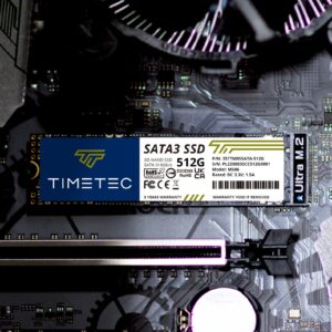 Timetec 512GBx2 (2 Pack) SSD 3D NAND SATA III 6Gb/s M.2 2280 NGFF 256TBW Read Speed Up to 550MB/s SLC Cache Performance Boost Internal Solid State Drive for PC Computer Laptop and Desktop