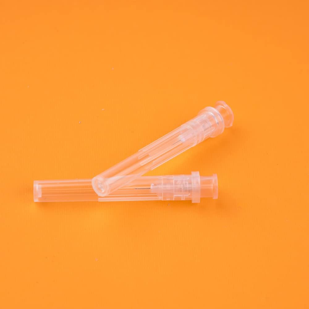 34Ga 0.15Inch Disposable Injection Needle with Cap for Animal, Pet, Poultry and Industrial Dispensing Needl Accessories 20pcs