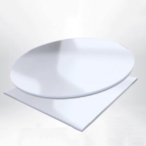 JMU Dental Vacuum Forming Sheets Hard 0.75mm, PET-G Dental Lab Splint Thermoforming Materials Round φ134mm (5 Sheets)