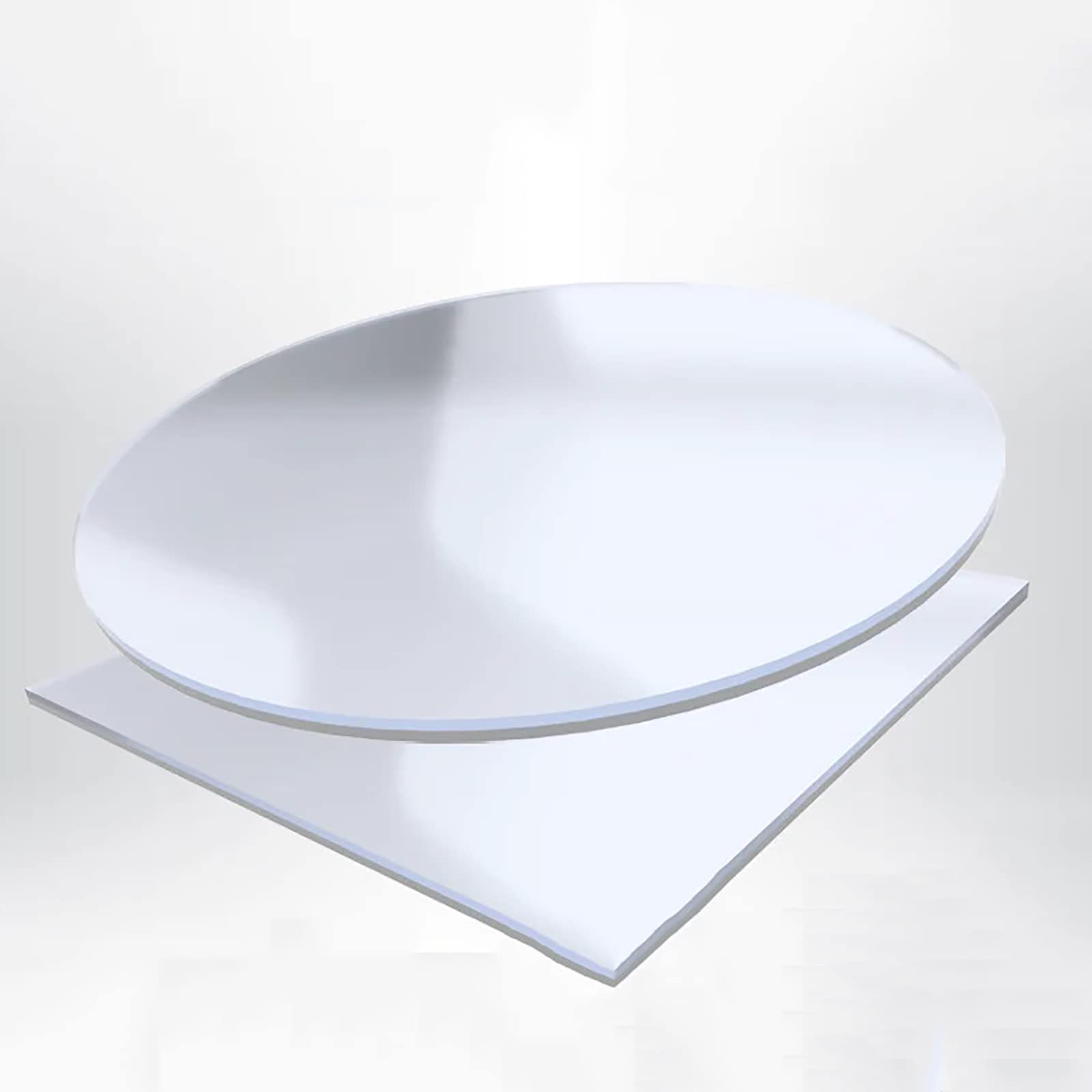 JMU Dental Vacuum Forming Sheets Hard 0.75mm, PET-G Dental Lab Splint Thermoforming Materials Round φ134mm (5 Sheets)