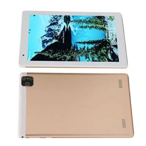 Pomya Android Tablet,8inch HD Tablet, Octa Core Dual Camera Calling Tablet,2GB 32GB Dual Cards Dual Standby for Android 11 (Gold)