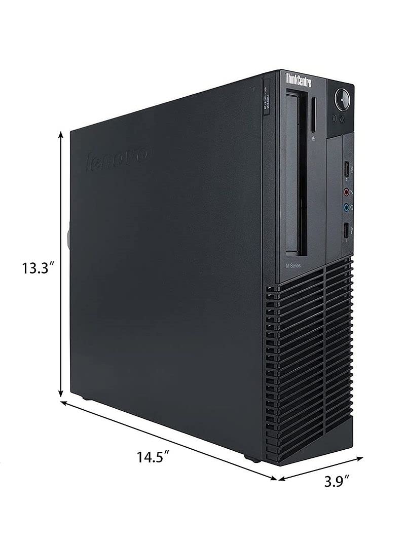 Lenovo ThinkCentre M91p SFF Refurbished Computer PC, Intel Core i7-2600, 16GB RAM, 2TB Hard Drive, DVD-RW, WiFi, VGA, DP, Windows10 Pro Business Desktop (Renewed)