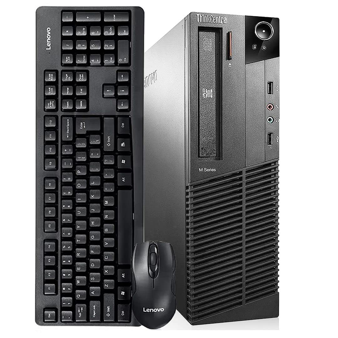 Lenovo ThinkCentre M91p SFF Refurbished Computer PC, Intel Core i7-2600, 16GB RAM, 2TB Hard Drive, DVD-RW, WiFi, VGA, DP, Windows10 Pro Business Desktop (Renewed)