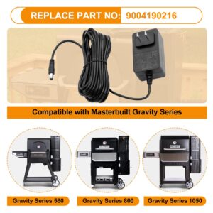 Replacement Power Adapter Compatible With Masterbuilt Gravity Series 560/800/1050 XL Grills & Smokers, Replace Parts NO: 9004190216