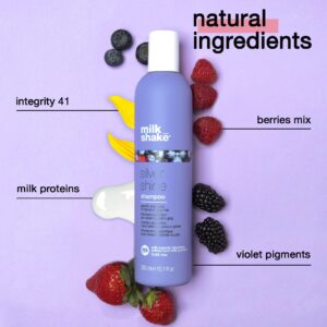 milk_shake Silver Shine Purple Shampoo for Blonde Hair - Blonde Shampoo for Brassy Hair 100% SLES-Free 1.7 Fl Oz