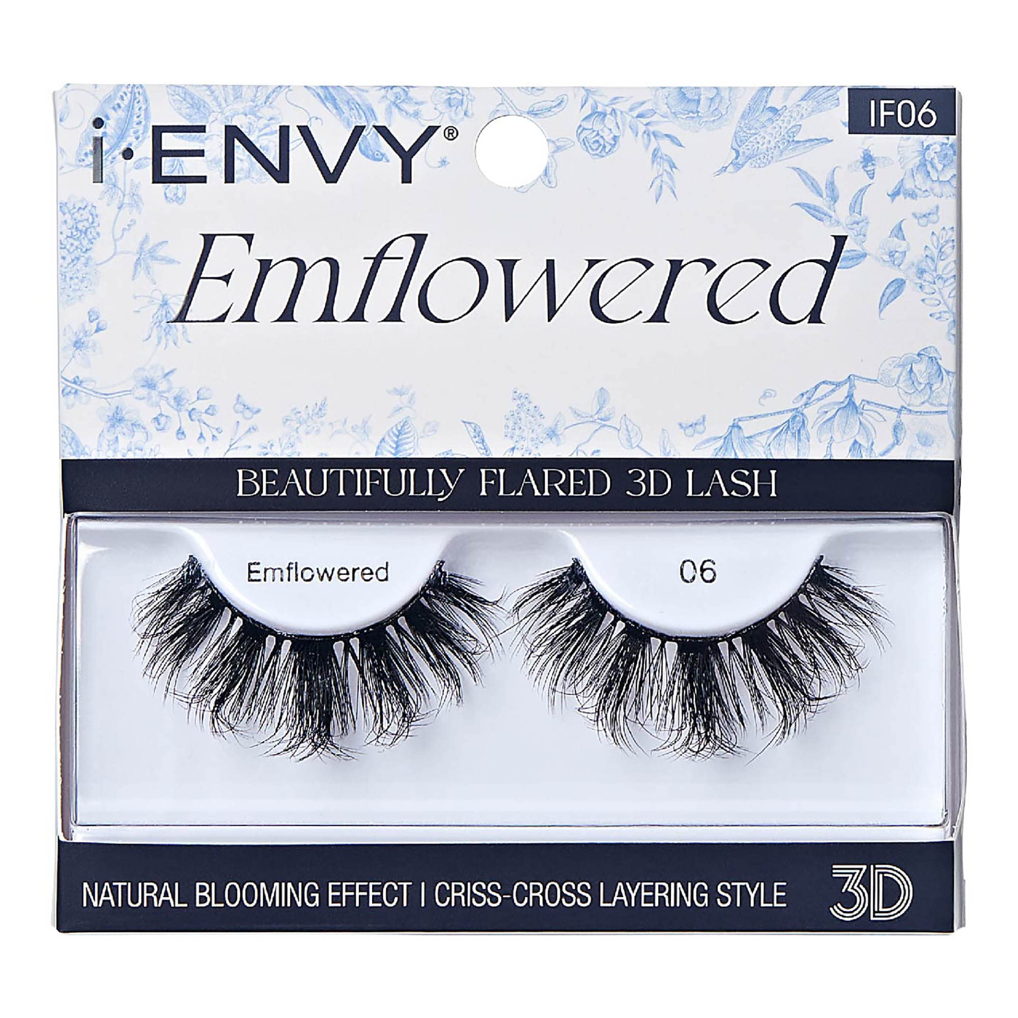 iEnvy Emflowered Natural Blooming Effect Fake Eyelashes Flared 3D False Lashes (06)