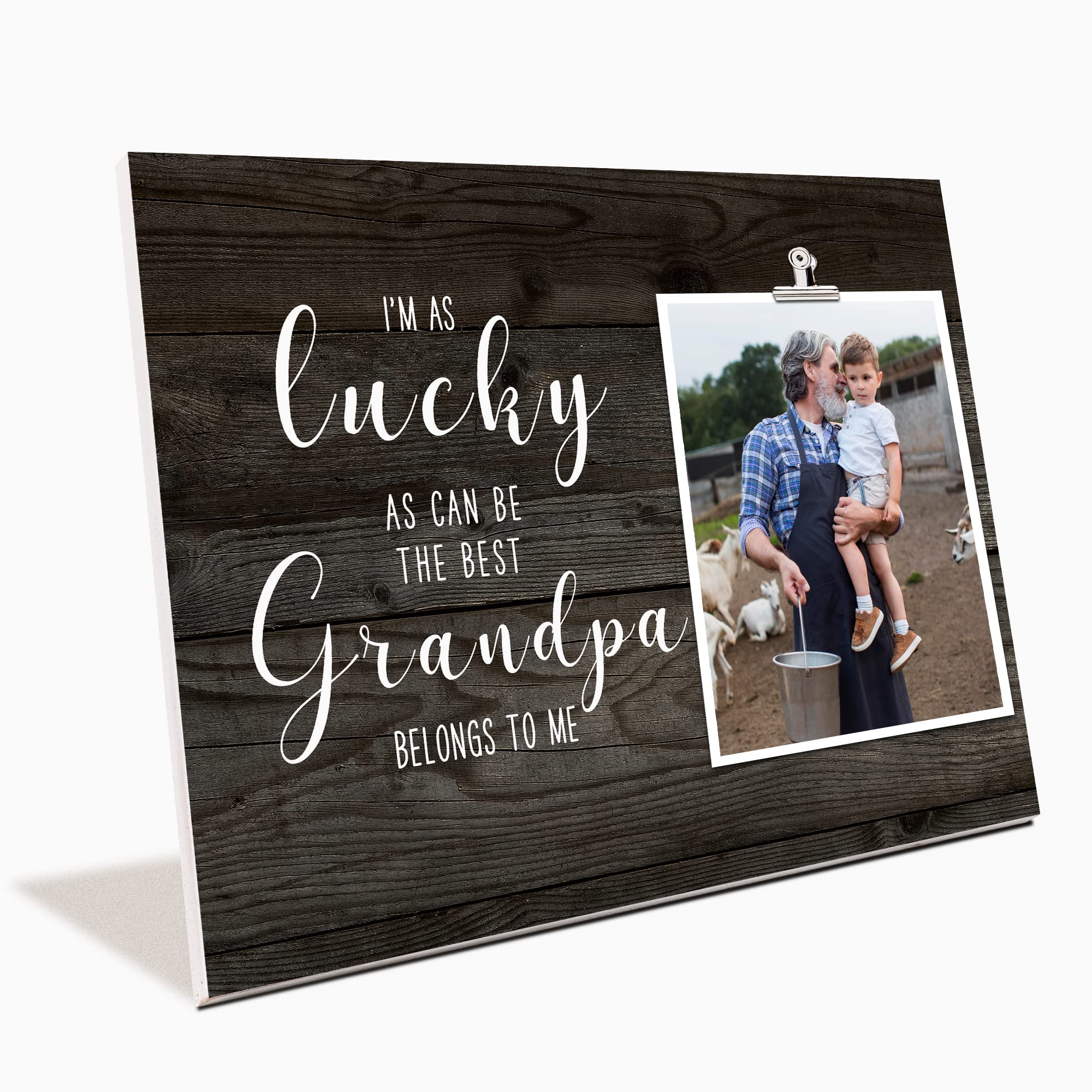 FDFHOME Appreciation Grandpa Picture Frame, Grandparent's Day Gift for Grandpa, Grandpa Birthday, Christmas gift from daughter, Fathers Day Gift for Grandpa First Christmas Gift for Grandpa