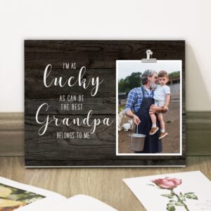 FDFHOME Appreciation Grandpa Picture Frame, Grandparent's Day Gift for Grandpa, Grandpa Birthday, Christmas gift from daughter, Fathers Day Gift for Grandpa First Christmas Gift for Grandpa