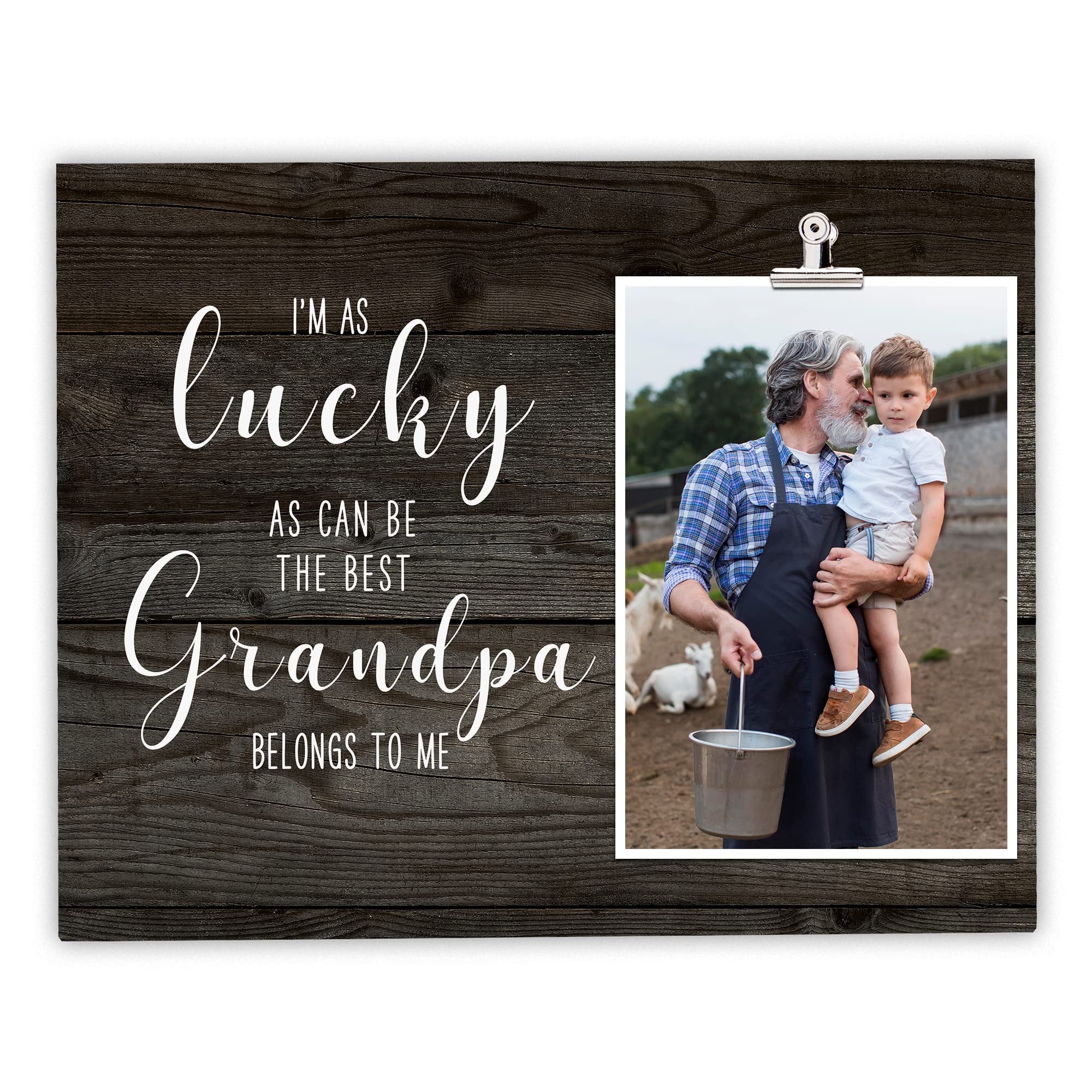 FDFHOME Appreciation Grandpa Picture Frame, Grandparent's Day Gift for Grandpa, Grandpa Birthday, Christmas gift from daughter, Fathers Day Gift for Grandpa First Christmas Gift for Grandpa