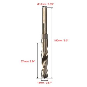 Reduced Shank Twist Drill Bits 14.5mm High Speed Steel 6542 with 10mm Shank 1 Pcs