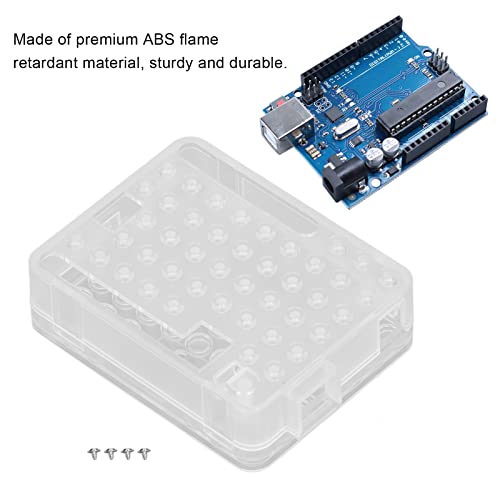 Circuit Board Case, ABS Electronic Housing Quick Cooling Hollow Design with 4pcs Screw for DIY