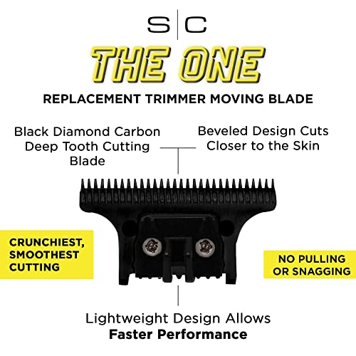 StyleCraft Replacement Moving The One Black Diamond Carbon DLC Deep Tooth Trimmer Blade