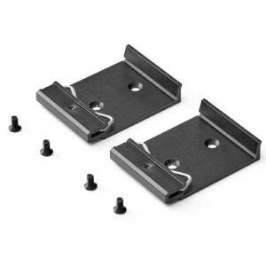 PhyinLan Din Rail Mount Clip 35mm Width Universal Din-Rail Mounting Brackets Clamp for Switches and Injectors 2-Pack