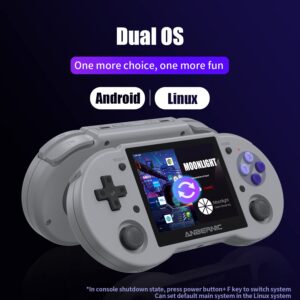 RG353P Retro Handheld Game Machine with Dual OS Android 11 and Linux, RG353P Multi Touch Support 5G WiFi 4.2 Bluetooth Online Fighting, RG353P Handled with 64G TF Card 4452 Games Support HDMI