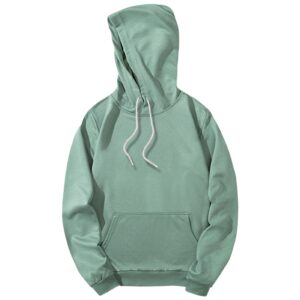 maiyifu-gj men's lightweight casual athletic hoodies long sleeve drawstring hooded pullover hoodie sweatshirts with pockets (light green,x-large)