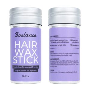 Boslance Hair Wax Stick - Smoothing Pomade for Flyaways, Women, Kids, and Slick Hairstyles