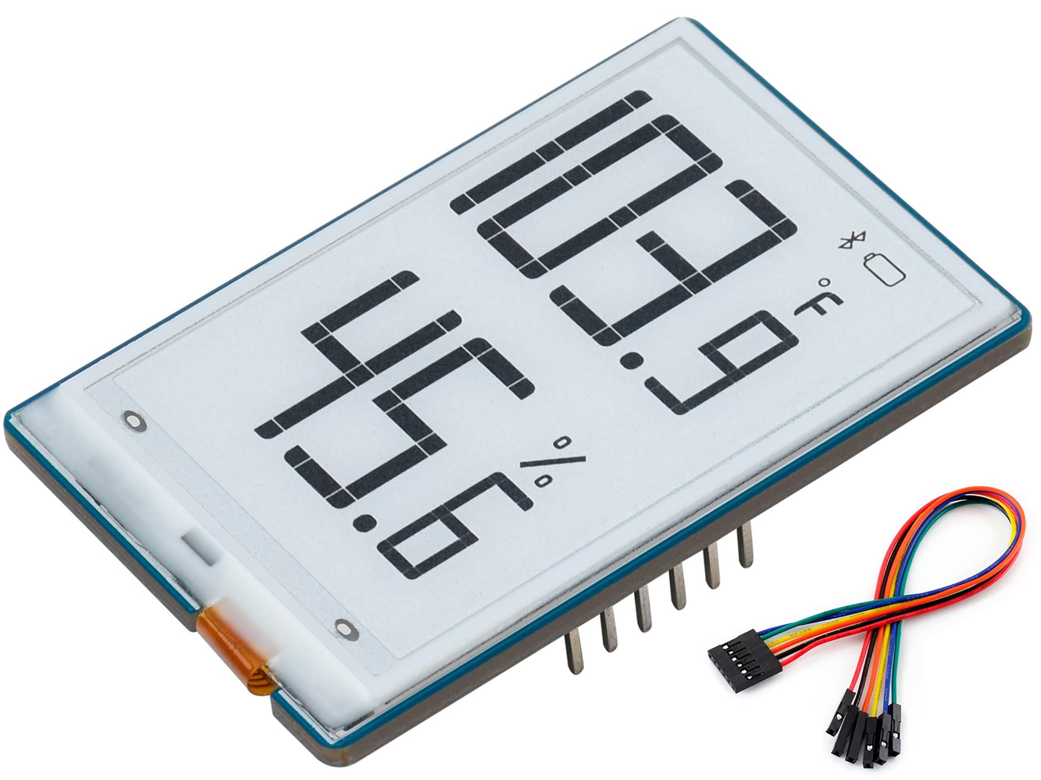 waveshare 1.9inch Segment E-Paper Display 91 Segments Black/White e Paper Module I2C Bus, Support Partial Refresh, for Arduino/Raspberry Pi/STM32, Ideal for Temperature/Humidity Meter/Digital Meter