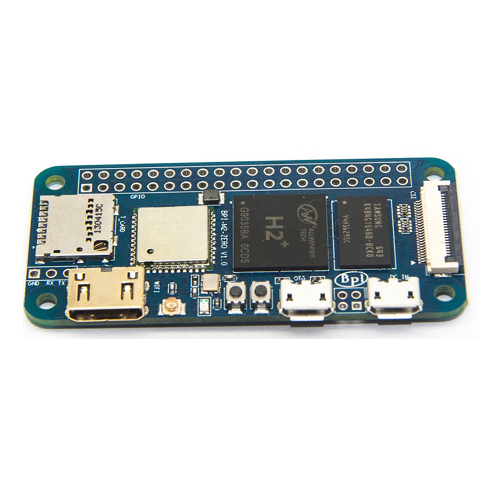 Banana Pi BPI-M2 Zero Quad-Core Open Source Single Board Computer Allwinner H2+ Compatible with Raspberry Pi zero (BPI-M2 Zero)