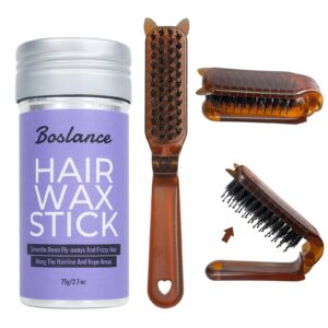 boslance hair wax stick - smoothing pomade for flyaways, women, kids, and slick hairstyles