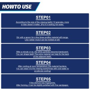 Tooth Repair Kit,DIY Thermal Fitting Beads,Moldable Temporary False Teeth,Restore Confidence Smile