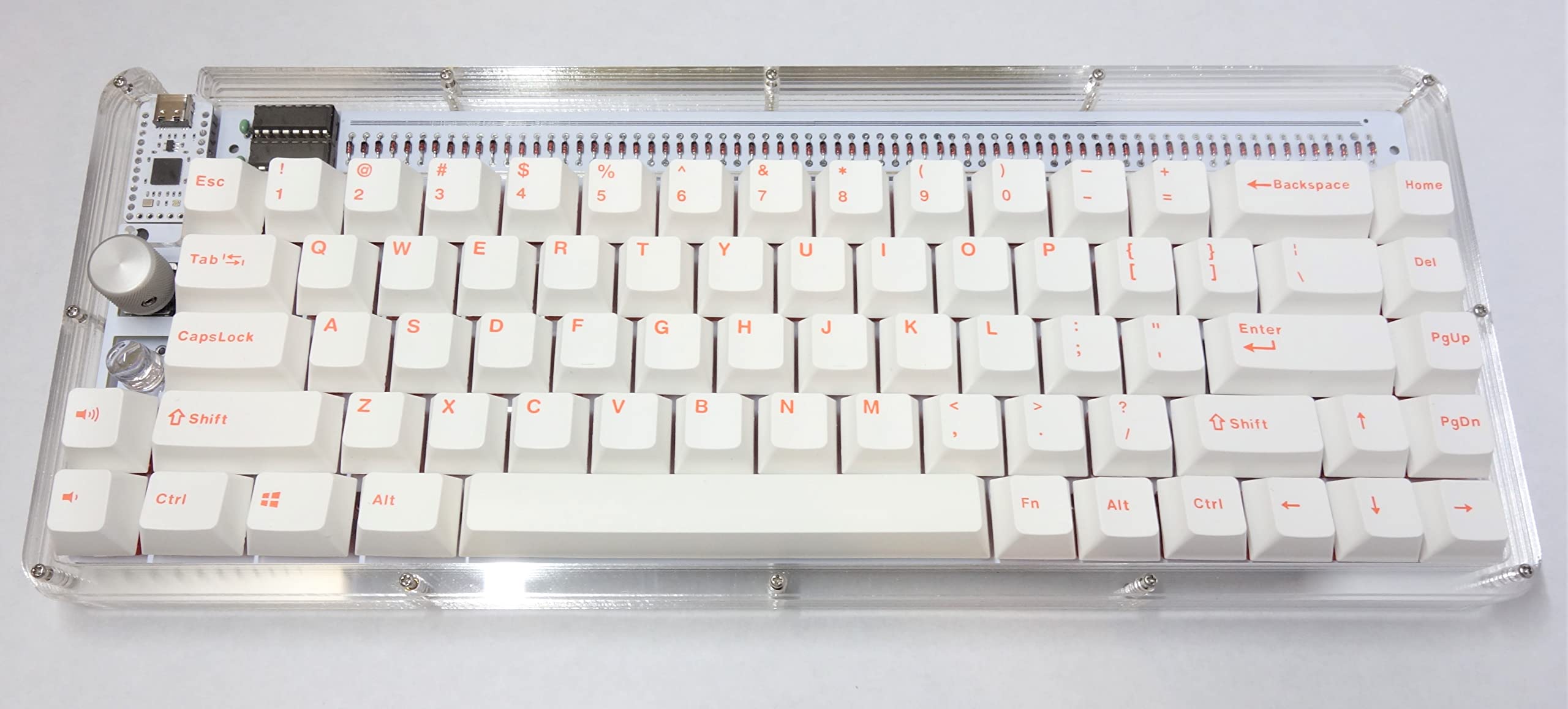 nullbits Stacked Acrylic Case for Nibble 65% Keyboard Kit