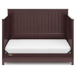 Home Square 2-Piece Set with Convertible Crib & 6 Drawer Dresser in Espresso