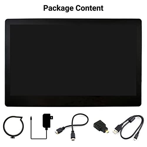 Waveshare 11.6inch IPS Capacitive Touch Screen LCD 1920×1080 HDMI Display with Toughened Glass Cover Compatible with Raspberry Pi Jetson Nano and BB Black Use as Computer Monitor