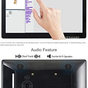 Waveshare 11.6inch IPS Capacitive Touch Screen LCD 1920×1080 HDMI Display with Toughened Glass Cover Compatible with Raspberry Pi Jetson Nano and BB Black Use as Computer Monitor