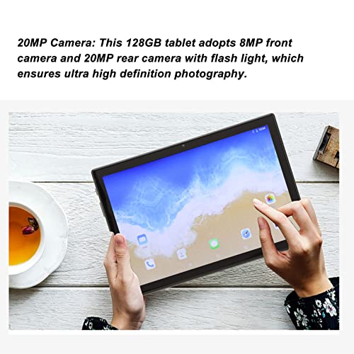 Tablet PC, 128GB Tablet 6GB 128GB 100‑240V for Work US Plug