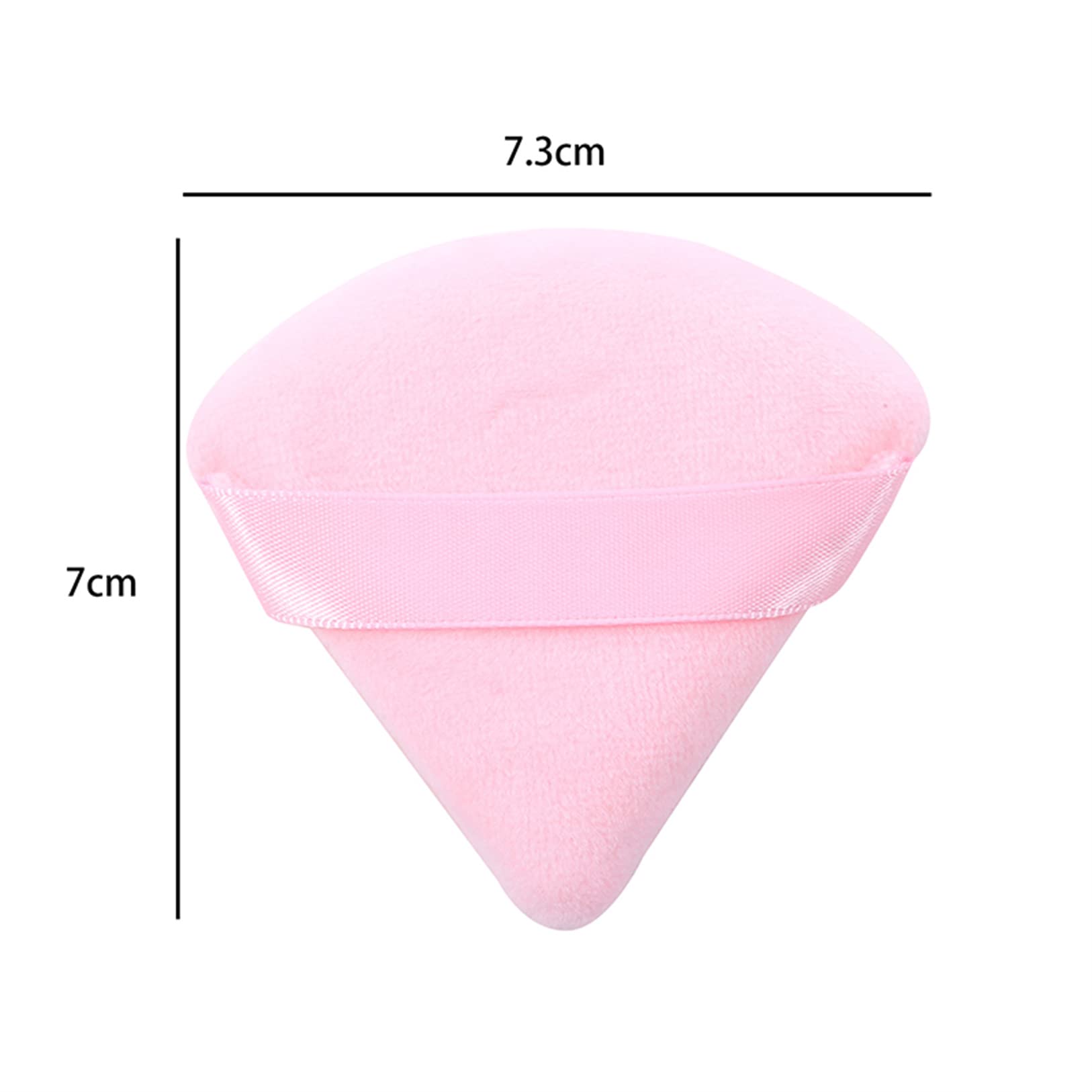 ZHOULL Mini Powder Puff Face Triangle Makeup Puff Finger Soft Makeup Puff Setting Sponge Mineral Powder for Mineral Powder Loose Powder Body Powder Cosmetic Foundation(Pink)