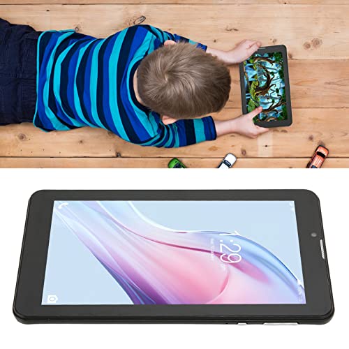 ASHATA 7in Kids Tablet for Android10, 3G Net Kids Tablet with Eye Protection IPS HD Display, Octa Core CPU, 2GB RAM 32GB ROM, 5G WiFi Dual Band, Bluetooth, Support 128G TF Card(Black)