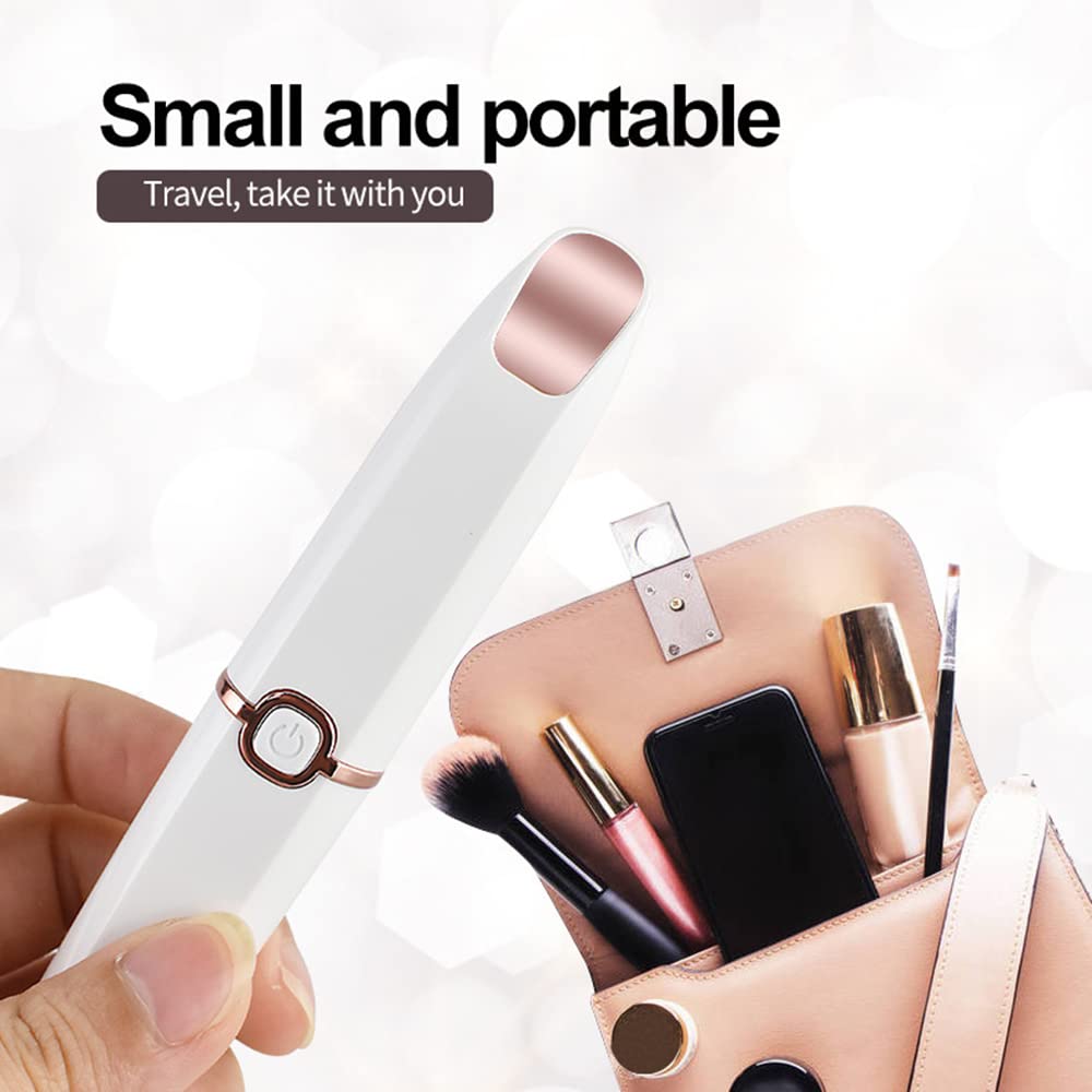 2 in 1 Eyebrow Trimmer Facial Hair Remover Electric Razor for Women Pubic Hair Bikini Shaver Epilator for Face Peach Fuzz Lips Painless Rechargeable Portable