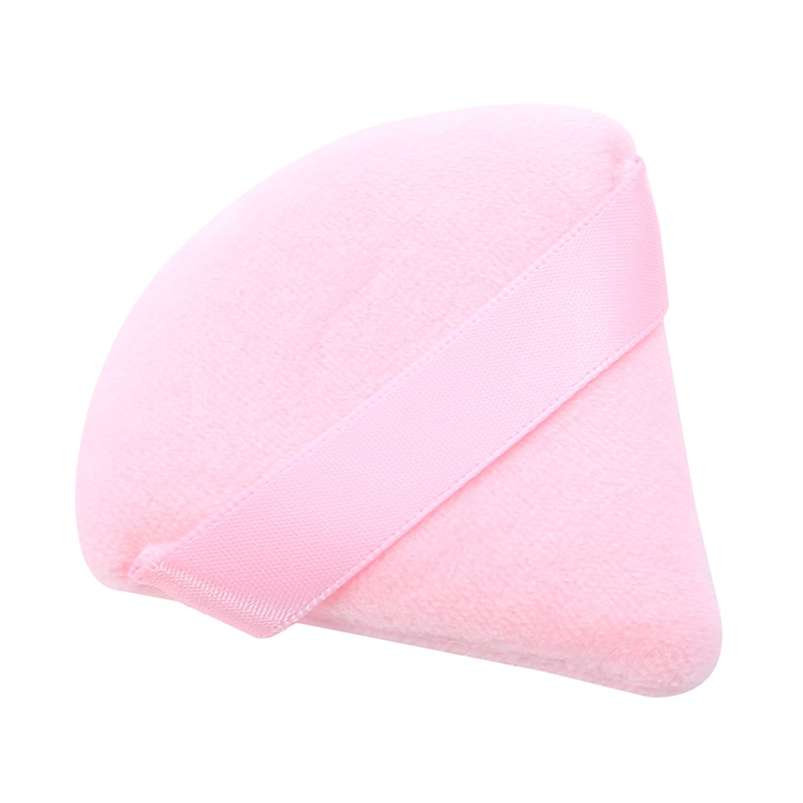 ZHOULL Mini Powder Puff Face Triangle Makeup Puff Finger Soft Makeup Puff Setting Sponge Mineral Powder for Mineral Powder Loose Powder Body Powder Cosmetic Foundation(Pink)