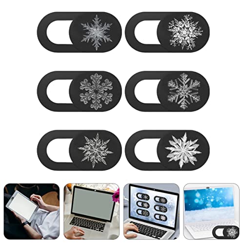 SOLUSTRE Computer Camera Computer Stickers 12pcs Phone Computer Privacy Tablet Black Blocker Laptop Webcam Camera for Slide Snowflake Cover Computer Camera Computer Stickers