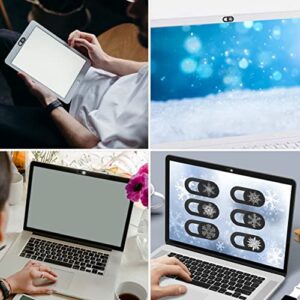 SOLUSTRE Computer Camera Computer Stickers 12pcs Phone Computer Privacy Tablet Black Blocker Laptop Webcam Camera for Slide Snowflake Cover Computer Camera Computer Stickers