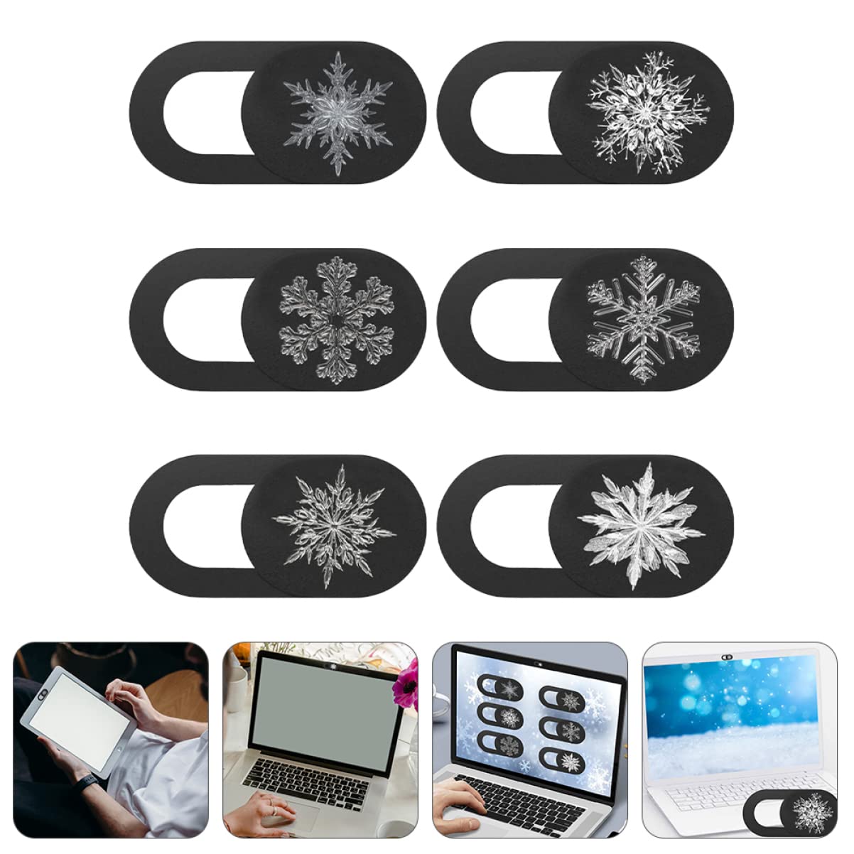 SOLUSTRE 12 pcs Camera Cover Webcam Sticker Webcam Cover Camera Camera Protector Webcam Slider Computers laptops Stickers Camera for Computer Product abs