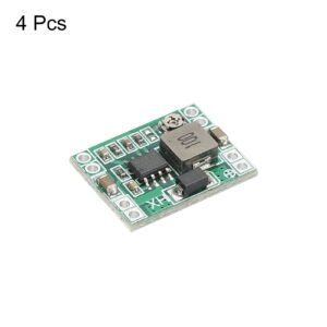 MECCANIXITY DC-DC Buck Converter Voltage Regulator MP1484EN 4.75-23V to 1-17V 3A Green for RC Airplane Power Adjustment Pack of 4