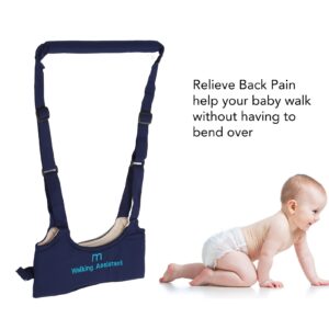 FILFEEL Baby Walker Baby Walking Harness Adjustable Handheld Kids Walker Helper Walking Learning Helper for Toddler 8-20 Months(Navy Blue)