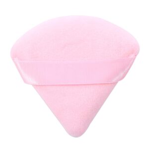 ZHOULL Mini Powder Puff Face Triangle Makeup Puff Finger Soft Makeup Puff Setting Sponge Mineral Powder for Mineral Powder Loose Powder Body Powder Cosmetic Foundation(Pink)